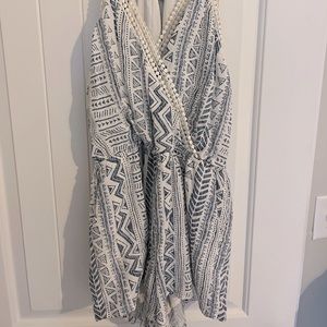 Blue and white | Azteca Print | Romper